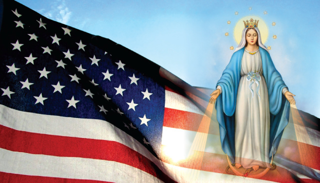 Pray for the USA Holy Card